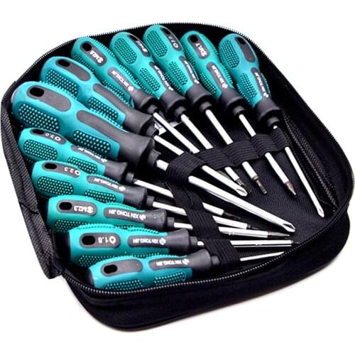 Home Insulated Screwdriver Set,Multi-Bit Tools Screwdrivers Home Repair Kit Screw Driver Cross-Shaped Magnetic Bit Handle
