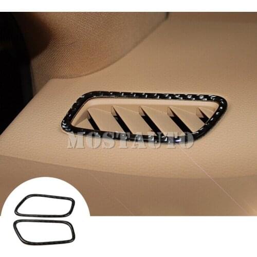 For Porsche Macan Carbon Fiber Dashboard Air Vent Outlet Trim Cover 2014-2018 1pcs Car Accessories Interior Car Decor Car Trim