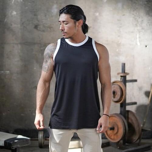 New Summer Mesh Gym Clothing Quick Dry Bodybuilding Tank Top Men Fitness Singlet Muscle Sleeveless Shirt Workout Tanktop