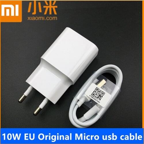 Genuine xiaomi redmi note 6 EU Charger Power adapter charge Micro Usb Cable For redmi note 5 plus 6 pro 4x 6a 5a 4a s2 4 3 2 mi