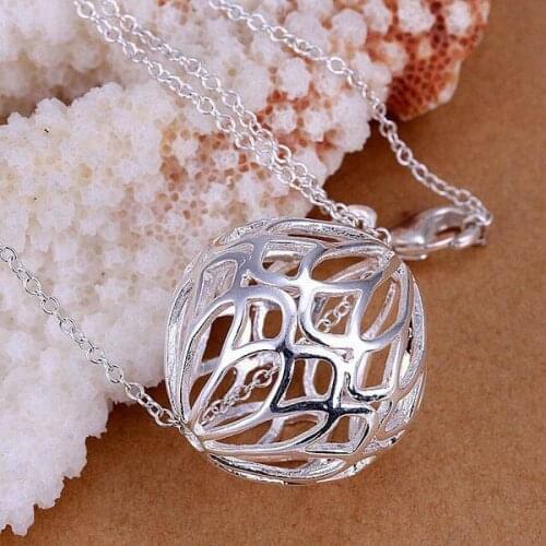 P124 Free Shipping silver plated Necklace, 925 fashion silver jewelry Fashion Pendant /IGIQRULZ IGIQRULZ