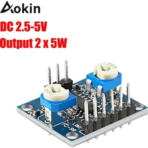 Pam8406 5w Digital Amplifier Board With Volume Potentiometer 5wx2 Stereo M70 Two Channel 2.5-5v