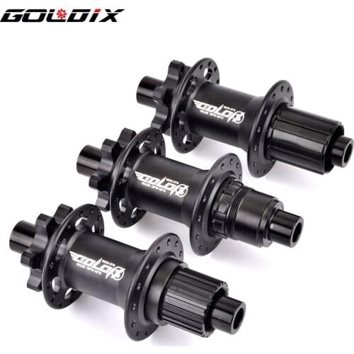 GOLDIX GDX370 Hub Ratchet 36T HG XD MS Disc Card Brake Mountain Bike Hub Bearing Bicycle Hubs 32 Holes Black 8/9/10/11/12Speed