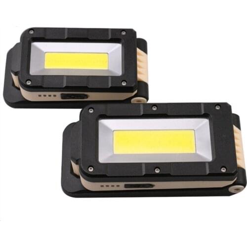 Portable LED COB Work Light with Magnetic Base Hanging Rechargeable LED Torch Lights for Repairing Camping Garage Hiking SOS