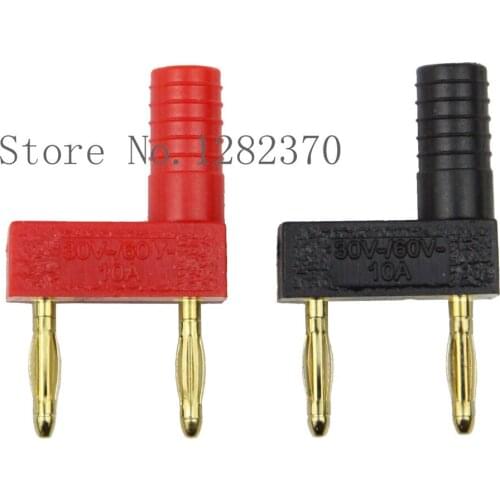 [SA] AD2121 gold plated banana plugs 2mm short circuit 2 1 revolution female 12mm pitch Jumper --50pcs/lot