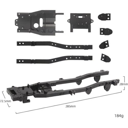 R671 Full Metal Chassis Kit for RBR/C WPL D12 1/10 Flat Drift RC Car