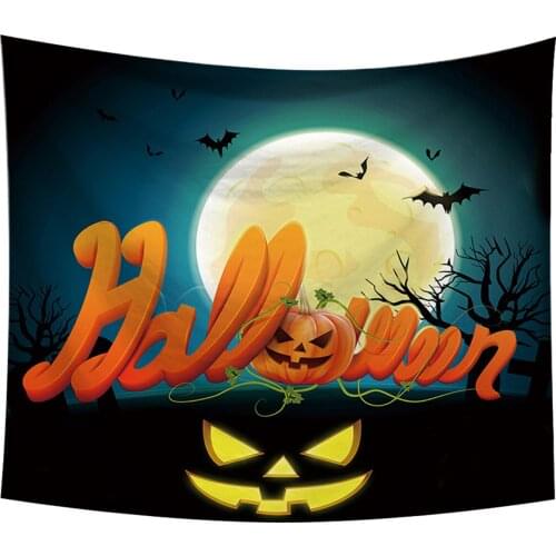 2019 Halloween Wall Hanging Tapestry Halloween Wall Tapestry Home Decor Yoga Picnic Mat 150cm X 130cm Party Decor New