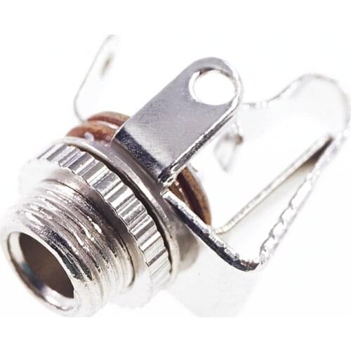 5 PCS 3.5 mm Audio connector TS Mono Phone jack for Guitar Bass Panel Mount with internal Switch