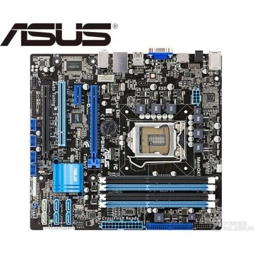 ASUS P8H67-M desktop motherboard for intel LGA 1155 DDR3 for i3 i5 i7 32GB USB2.0 HDMI DVI VGA H67 used mainboard boards PC