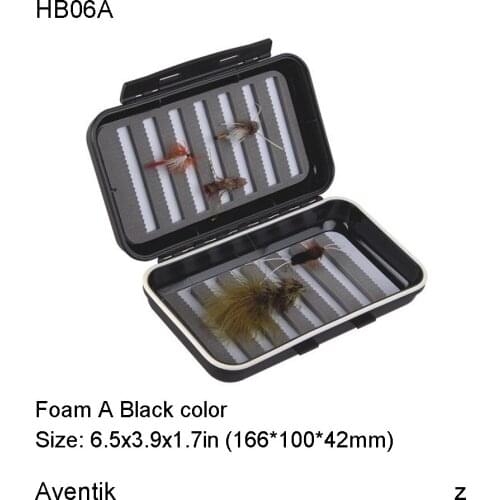 Aventik Fly Box Waterproof Storage Case Lure Bait Hook Fly FishingTools Plastic Flies Box L