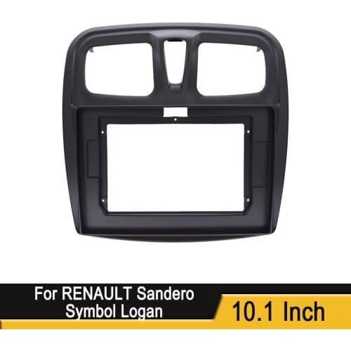 2 Din 9 Inch Car Radio Fascias for RENAULT Sandero Symbol Logan 2014+ Dashboard Frame Installation DVD Gps Mp5 Multimedia Player