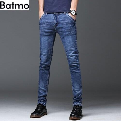 Batmo 2021 new arrival high quality casual slim jeans men ,mens pencil pants ,skinny jeans men Z005