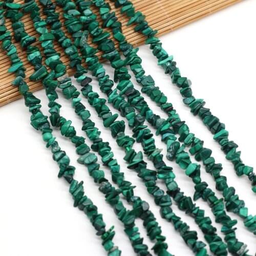 Irregular Freeform Chip Gravel Beads Natural Stone Malachite Beads For Jewelry Making 3x5-4x6mm Diy Bracelet Necklace Women Gift