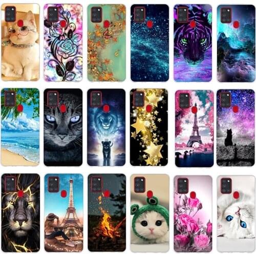 For Samsung A21S Case Silicone Black Soft Phone Cases for Samsung Galaxy A21S Case Protective Bumper for Samsung A 21S a21s 6.5"