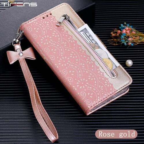 Flip Wallet Zipper Case For Samsung Galaxy J4 J6 Plus 2018 J3 J5 J7 2017 EU US Luxury Lace Leather Phone Cover Etui Mujer Shell