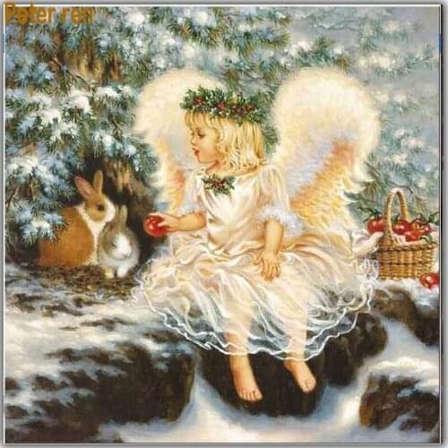 Diy Diamond embroidery full embroidery sale Diamond painting Angel Square Diamond mosaic rabbit Painting rhinestones artesanato