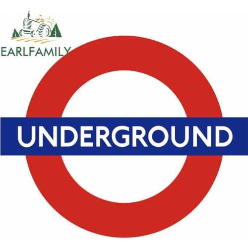 EARLFAMILY 13cm x 10.6cm for London Metro London Underground Personality Creative Car Stickers Vinyl Bumper Decoration Decal