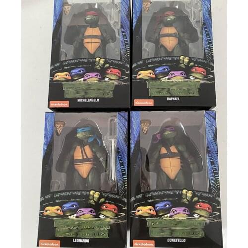 Shredder Figure NECA Turtle Krang Master Rat 1990 Classic Movable Turtles Action Figure Toys Gift Doll 18CM Original