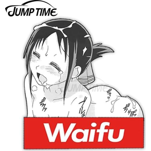 JumpTime 13 x 9.8 cm For Kaguya Lewd Die Cut Graffiti Car Sticker Windows Decal Anime Graphics Fashion Vinyl Material Decoration