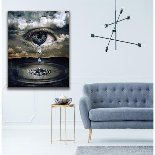 Tears of God Painting By Numbers Abstract Picture On Wall Loft Home Decor Paintings On Canvas For Living Room Unique Gift