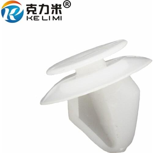 KELIMI 50x Auto vehicles interior door board moulding fastener clips white plastic fasteners for Peugeot Citroen