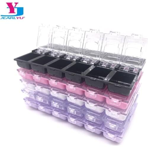 12 Cells Nail Polish Box Case Manicure Dispaly For False Tips Glitter Rhinestone Beads Storage Box Nails Organizer Empty Boxes