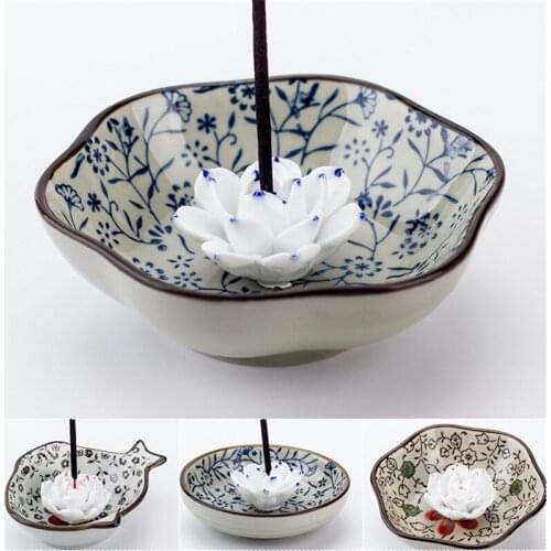 Creative Lotus Incense Burners Joss Stick Incense Holder Censer Home Decor Household Aroma Sticks Incense Seat Ornaments