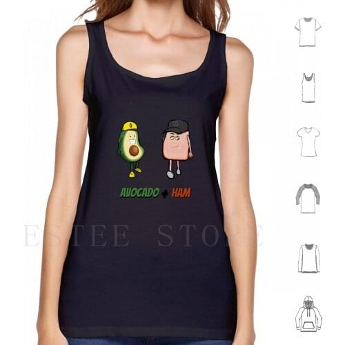 Avocado Ham Tank Tops Vest Kimi Kimi Daniel Ricciardo Leclerc Lewis Valtteri Bottas Race Raceday