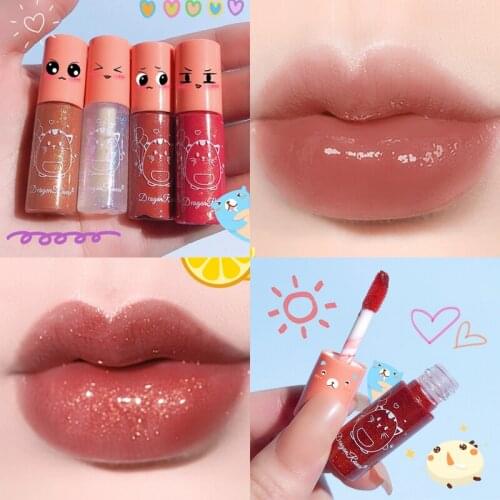 10Colors Mini Cute Design Lip Gloss Mattte Velvet Long Lasting Shining Air Glitter Lip Glaze Waterproof Moisturize Makeup Beauty
