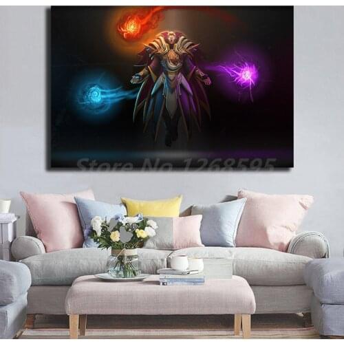 Invoker Dota 2 Wallpaper Wall Art Canvas Poster And Print Canvas Painting Decorative Picture For Office Living Room Home Decor