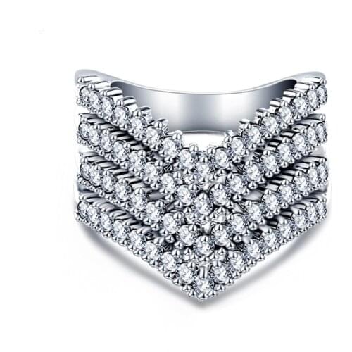 2021 Summer new 3A zircon ring exquisite and elegant hot Fine jewelry jewelry Authentic Crystals From Swarovskis women ring