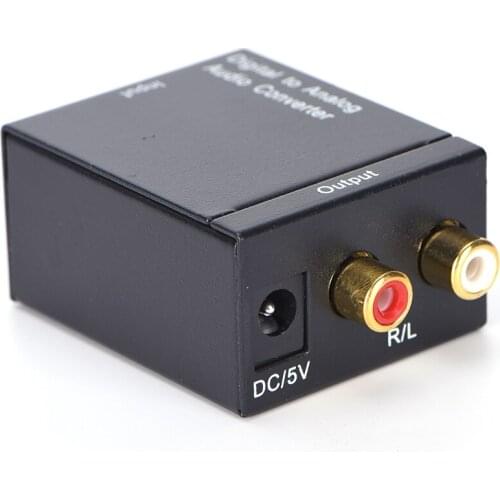 Optic Coaxial RCA Toslink Signal To Analog Audio Converter RCA Digital To Analog Audio Converter Adapter Digital Adapter
