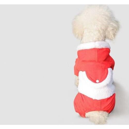 Autumn and winter dog with four legged hat, clothes, pet clothes, plush and thickened autumn and winter