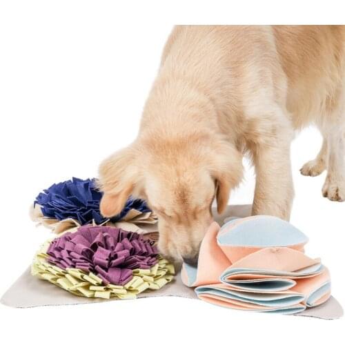Pet Dog Snuffle Mat Pet Sniffing Training Blanket Detachable Pads Dog Mat Pet Nose Pad Relieve Stress Nosework Puzzle Toy