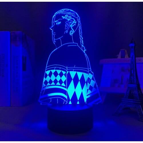 Anime 3d Light Tokyo Revengers Draken Led Lamp for Child Bedroom Decor Night Light Birthday Gift Room TableTokyo Revengers