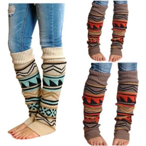 Women Ladies Winter Warm Holiday Fun Teens Stocking Stuffers Knee High Leg Warmer Christmas Stockings Beige Khaki