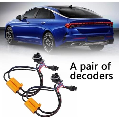 1pcs 3157B LED Resistor HID Brake Light Failure Anti-Flicker Error Decoder Warning Eliminator 12V Car Automobiles