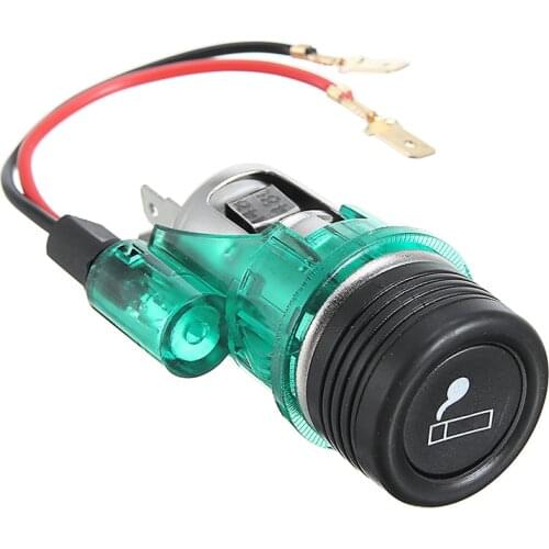 1pcs DC 12V Car Cigarette Lighter Socket Illuminated 20AMP Ignition Switch for Car Boat Track Lawn Mower Car Accessories