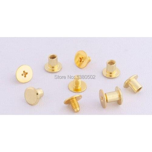 50 sets 9*9mm Top Quality Gold Color Snap Buttons Garment Rivets For belt Luggage Bag Accessories