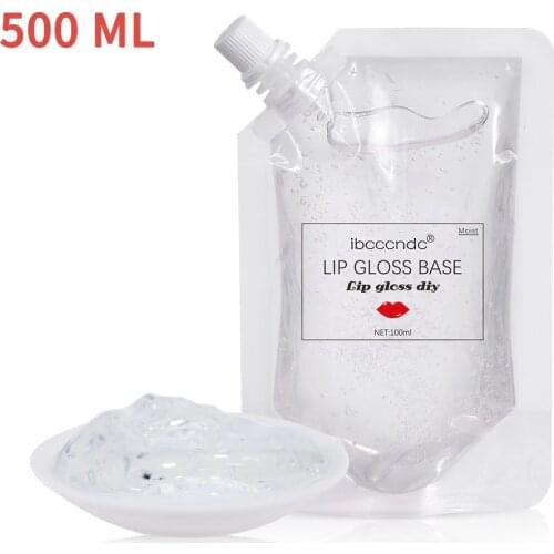 500ML DIY Clear Lip Gloss Base Oil Moisturizing Lipstick Material Base Gel for Lip Gloss Base Handmade Liquid Lipstick Makeup