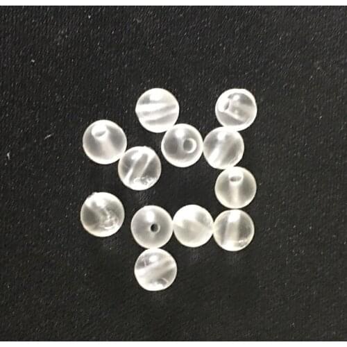 500 x 6 mm Soft Tapered Bore Beads in Clear -Carp Terminal End Tackles For Carp Fishings