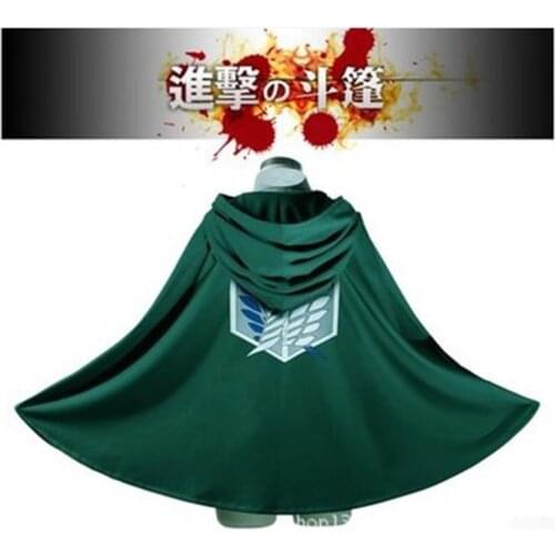 Anime Attack On Titan Scout Legion Cloaks Coplay Uniform Freedom Wing Recon Corps Heichou Levi Cloak Allen Mikasa Ackerman Cape