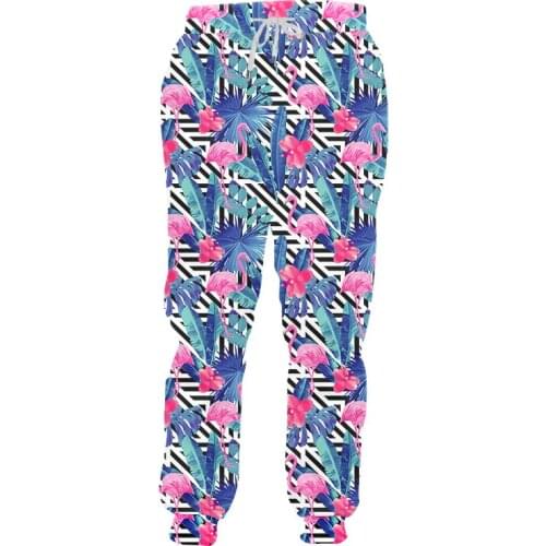 IFPD Trousers 3D Printed Flamingo Banana Leaves Fashion Hip Hop Jogger Pants New Casual Men Women Gym Trousers