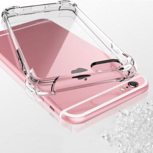 Funda Transparent Shockproof Silicone Cover Case For iPhone 11 pro x xs max xr 6s 6 7 8 Plus Case 360 Clear Protect Cover Coque