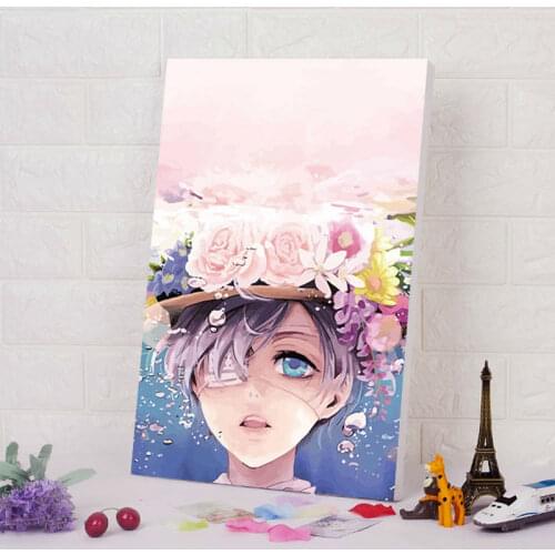 Diy digital painting Kuroshitsuji digital paint by numbers Japan Style cartoon poster diy digital painting DIY anime posters