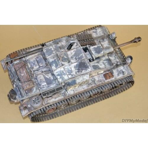 DIYMyModel 1:25 Scale WW2 Germany Sturmgeschutz III StuG 40 Ausf.F Military PAPER MODEL KIT Handmade Toy Puzzles