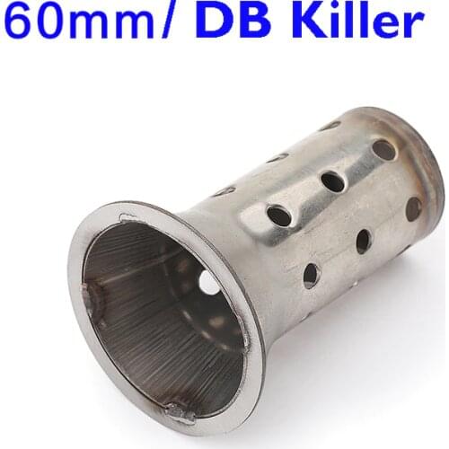 60mm Universal Motorcycle Exhaust Muffler DB Killer Stainless Steel Silencer Insert 60.5mm Muffler Escape Can Silencer