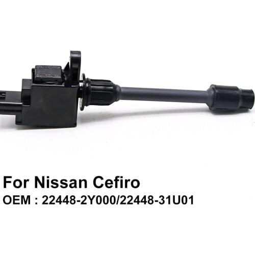 COWTOTAL Ignition Coil for Nissan Cefiro Engine Code VQ20DE VQ30DE 2.0L 3.0L OEM 22448-2Y000 / 22448-31U01 ( Pack of 4 )