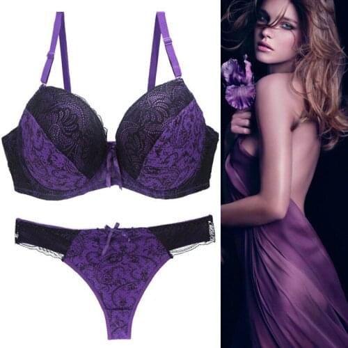 Lace Printing Sexy Bra Set High Quality Lingerie Women Underwear Set Bra Lingeries Sets Bra And Panty Underwear Sets Brassiere