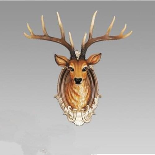 Beautiful Christmas decorations, creative deer head crafts, wall hangings, home office wall decoration